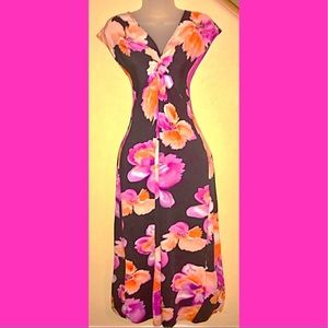 Tiana Crisscross Floral Flared Dress